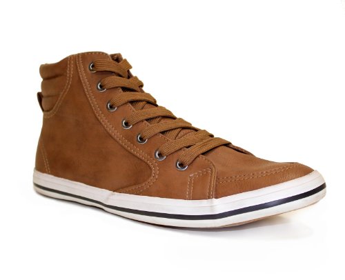 Arider AR5011 Mens Fashion High Top Sneakers - CAMEL
