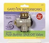 ACE TRADING-CF SPLASHAWAY 31707 GARDEN WATERWORKS PUSH BUTTON SHUT-OFF VALVE - METAL