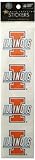 Sports Solution Illinois Illini Logo Sticker