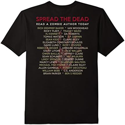 Men's Spread the Dead Zombie Authors 2XL Black