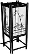 Best Inexpensive Affordable Useful Gift - 18" Bamboo Art Electric Japanese Lantern Table Lamp - Black