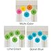 Pretty and Fun Hanging Round Mini Rainbow Fan Party Decoration, Paper , 6