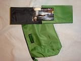 M.A.C. 5 Pc Makeup Brush Set & Green Cosmetic Bag