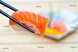 IMAGE OF Wallmonkeys Peel and Stick Wall Graphic - Sushi with Chopsticks - 72