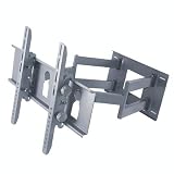 CHEETAH MOUNTS PLASMA LCD TV ARTICULATING DUAL ARM WALL MOUNT FOR 32-63 DISPLAYS UP TO 180LBS SILVER