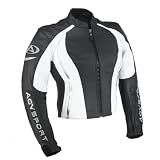 AGV Ladies Xena Leather Motorcycle Jacket Black Small by AGV