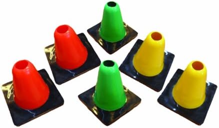 Oncourt Offcourt Wind Weighted Cones - Perfect for Windy Days/Set of 6 Cones