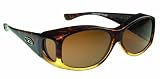 Fitovers Eyewear Small Glides Sunglasses (Tortoiseshell, PDX Amber)