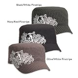 Pinstripe Military Cadet Cap