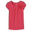 Girls' Cherokee&reg; Rosette Tee - Full Bloom Pink