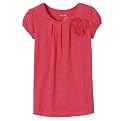 Girls' Cherokee&reg; Rosette Tee - Full Bloom Pink