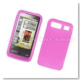 Samsung Omnia i910 (CDMA) Soft Rubber Silicone Protector Skin Case Pink