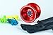 US Yo-Yo - Professional Yo-Yo by MhIL - Yoyo Toy Made of Alloy Aluminum Red for Tricks for Intermediate to Advance YoYo Players 3 Strings + Glove Included a non-responsive Yo-Yo