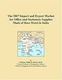 The 2007 Import and Export Market for Office and Stationery Supplies Made of Base Metal in India