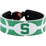 Michigan State Spartans Team Color Basketball Bracelet