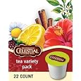 Celestial Seasonings Tea Sampler,  K-Cup Portion Pack for Keurig K-Cup Brewers, 22-Count