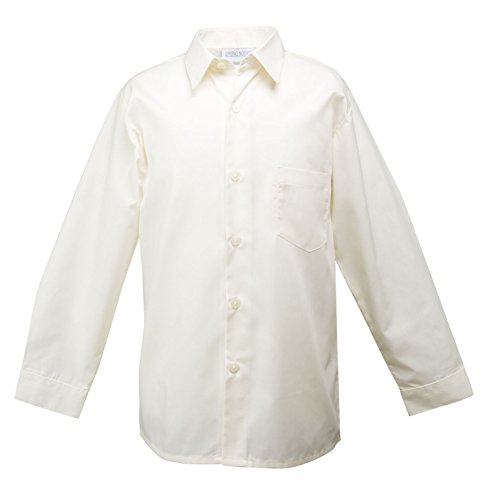 Spring Notion Baby Boys' Long Sleeve Dress Shirt 12M Ivory