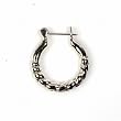 Sterling Silver Plain Hoop Earrings - Size: 26mm