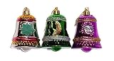 Assorted Colored Bell Ornaments - 12 Cnt.