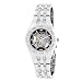 Armitron Women's Automatic Silver-Tone Skeleton Swarovski Crystal Accented Watch #753723BKSV
