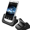 RND Dock and 2nd Battery Charger for Samsung Galaxy S4 (compatible without or with a slim-fit case) (black)
