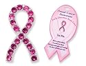 ALL Crystal Pink Ribbon Breast Cancer Awareness Tac Pin