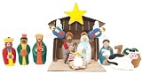 eWonderWorld Handmade Felt Nativity Holiday Cloth Toy