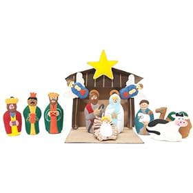  eWonderWorld Handmade Felt Nativity Holiday Cloth Toy