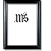 5x7 Picture/Photo Frame, Round Black Molding