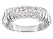 .99CTW BELLA LUCE DIAMOND SIMULANT PLATINUM OVER STERLING SILVER RING