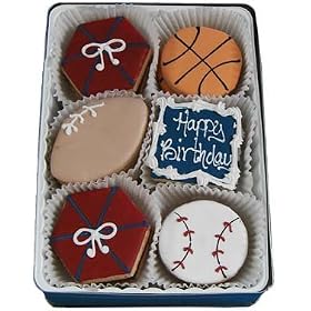 Beautiful Sweets Sports Birthday Organic Cookies