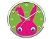 Present Time Peekaboo Rabbit Wall Clock
