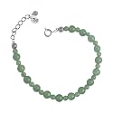 All Green Aventurine Bead Bracelet