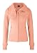 Bench Damen Fleece Jacke FUNNEL NECK, peach nectar, S, BLEA0021C, OR050