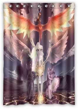 Personalized Custom Cartoon My Little Pony Window Curtain / Drapery / Panels / Treatment Thermal Insulated Blackout Window Curtains 52 "x 72" Inch Home Decoration