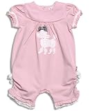 Le Top Romance Pink Lace Poodle Capri Romper