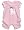 Le Top Romance Pink Lace Poodle Capri Romper 24m