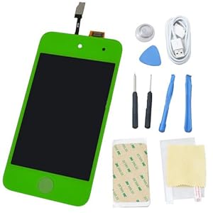 Click Here For Cheap Green Ipod Touch 4th Gen. Lcd Display Screen + Touch Glass Screen Digitizer- Fully Pre-assembly For Sale