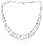 CZ by Kenneth Jay Lane Elegant CZ Rnd/Marq Bib Necklace