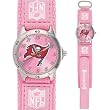 NFL Kids' FF1-TB Future Star Series Tampa Bay Buccaneers Pink Watch