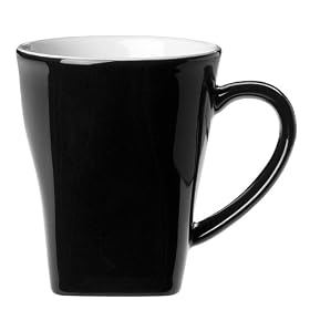 Halo Square Mug Set of 6 - Black by 