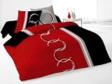 Parure housse de couetteDIMENSION rouge