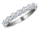 Anniversary Ring: 1/4 Carat 14K White Gold Diamond Wedding Band, Size 7.5 412omwOMQtL. SL160 Anniversary Ring: 1/4 Carat 14K White Gold Diamond Wedding Band, Size 7.5