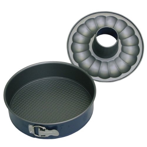 Springform 26 cm 2tlg blau / silber