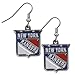 NHL Siskiyou Sports Womens New York Rangers Chrome Dangle Earrings One Size Team Colors