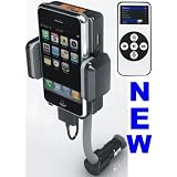 FM Transmitter + Car Charger + Holder ~Remote Included!~ for iPhone 3GS 3G iPod Touch! 4GB, 8GB, 16GB, 32GB, 64GB, 120GB, 160GB