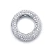 Circle Diamond Pendant 14k White Gold Eternity title=