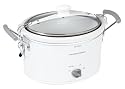 Hamilton Beach 33144 Stay-or-Go 4-Quart Slow Cooker, White