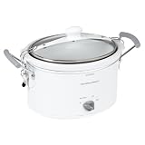 Hamilton Beach 33144 Stay-or-Go 4-Quart Slow Cooker, White by Hamilton Beach