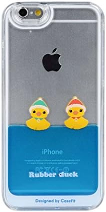 Iphone 6 Plus Case , Floating Rubber Duckies In Blue Water Cute Hard Plastic Case With Cute Packaging Case for IPhone 6 Plus ( Couple )